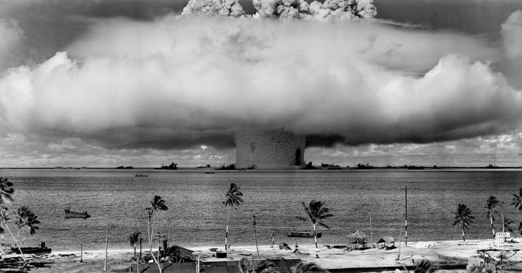 black and white explosion